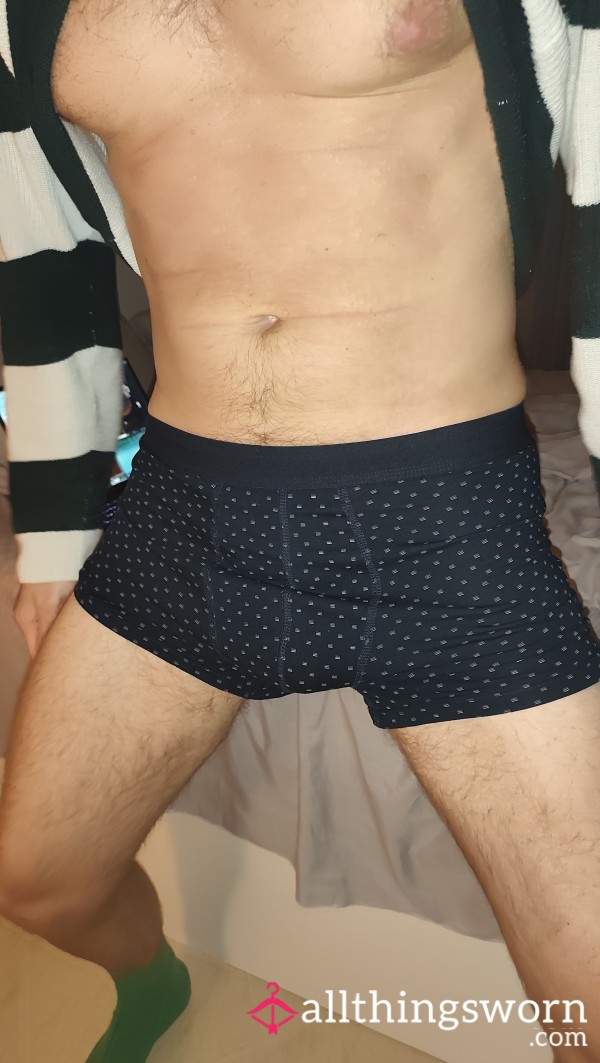 Blue Hot Worn Boxer Shorts