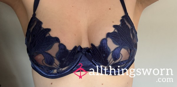 Blue Lace Bra
