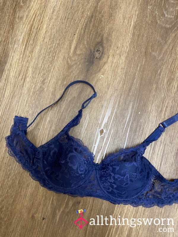 Blue Lace Bra