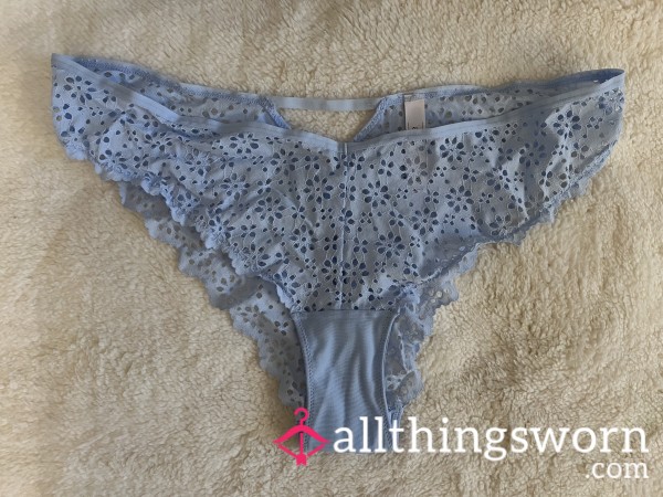Blue Lace Cheeky Panty