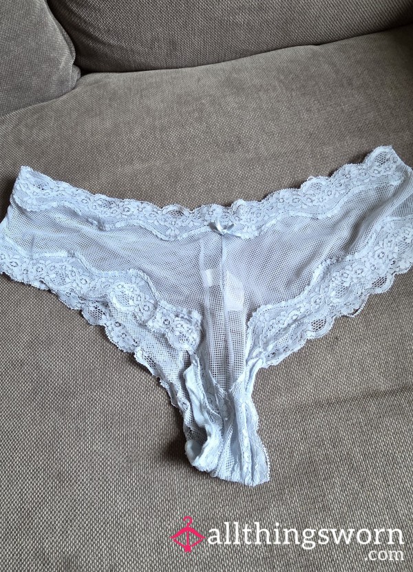 Blue Lace Design Panties