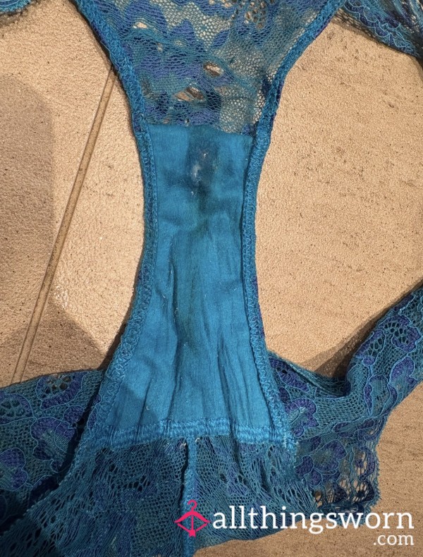 Blue Lace Dirty Panties