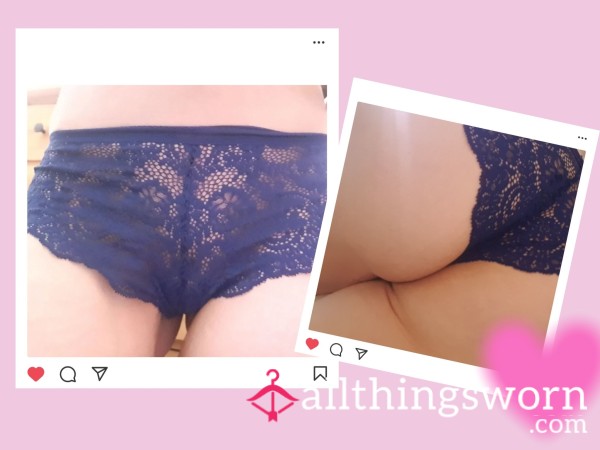 💙Blue Lace Panties - 24hr Wear💙