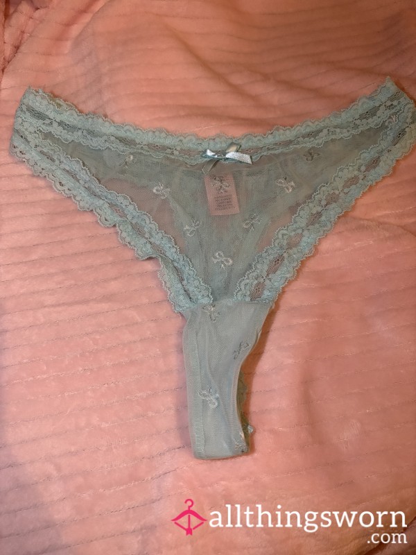Blue Lace Thong 🩵