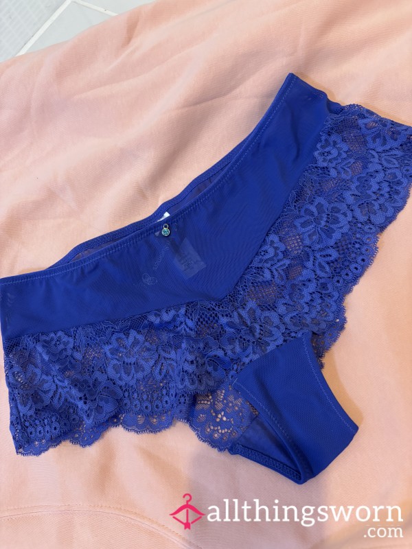 Blue Lacey Ann Summers Panties