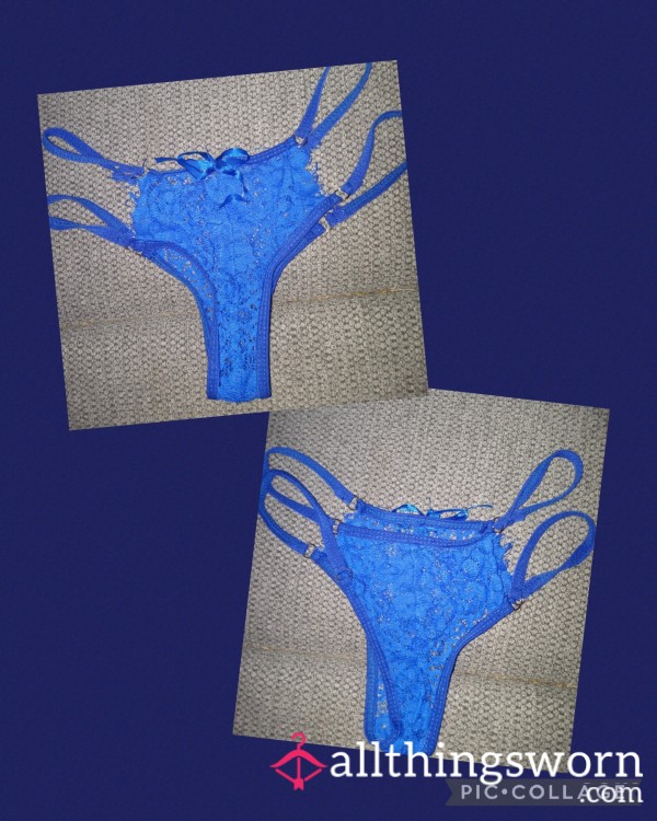 Blue Lacey Panties