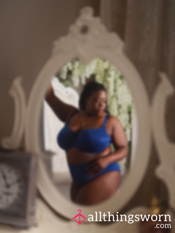 Blue Lingerie Boudoir Set