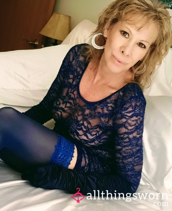 💙 Blue Lingerie 🩵 Topless & Nude 💙 Photo Set 🩵