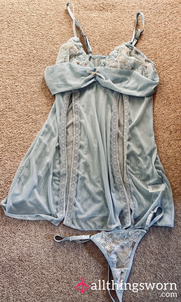 Blue Lingerie Set