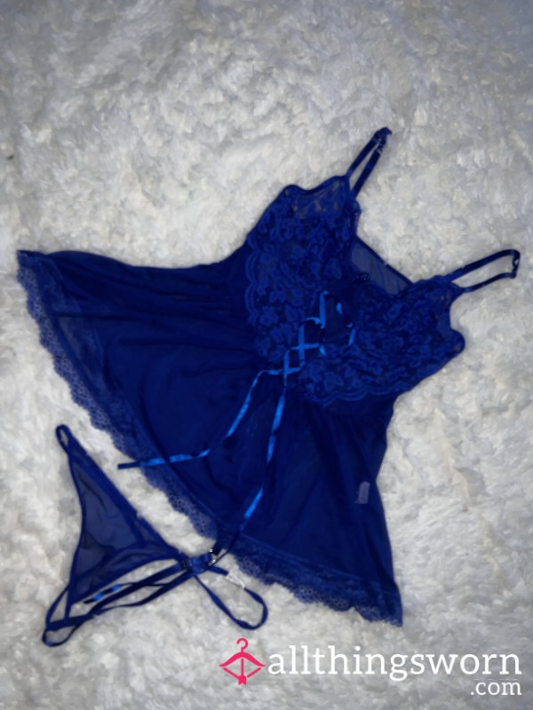 Blue Lingerie Set - As Worn In My Profile 💎