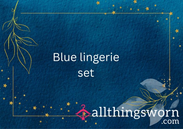 Blue Lingerie Set
