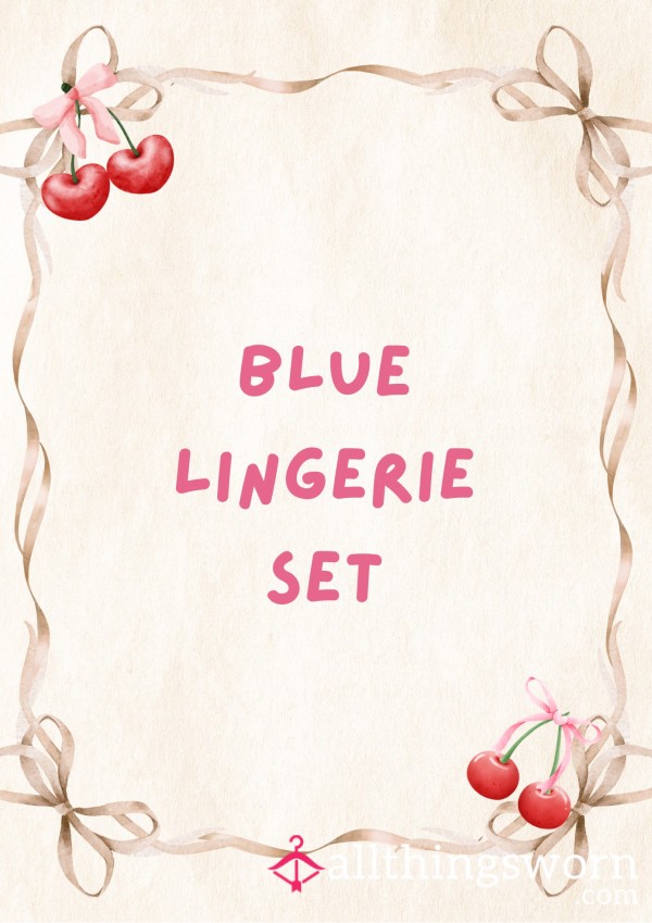 Blue Lingerie Set