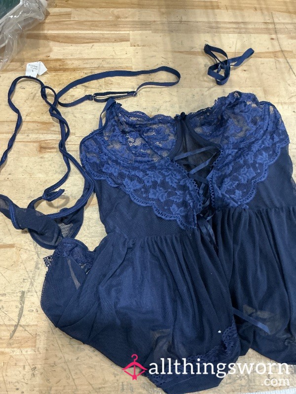 Blue Lingerie Set