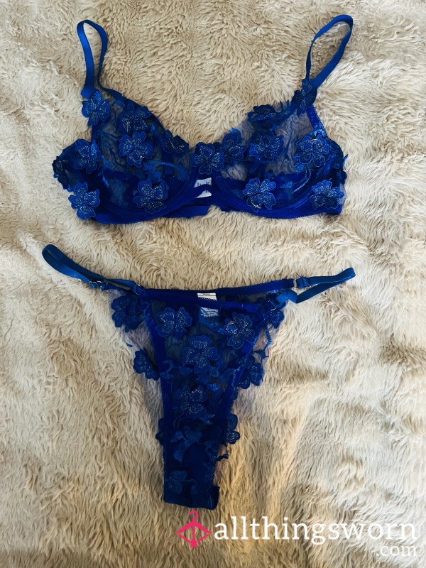 Blue Lingerie Set