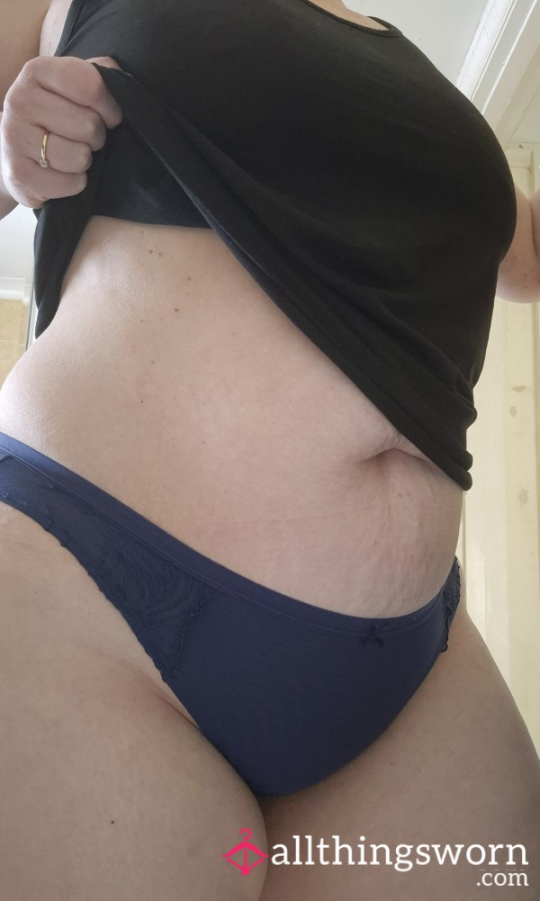Blue Mesh Panties
