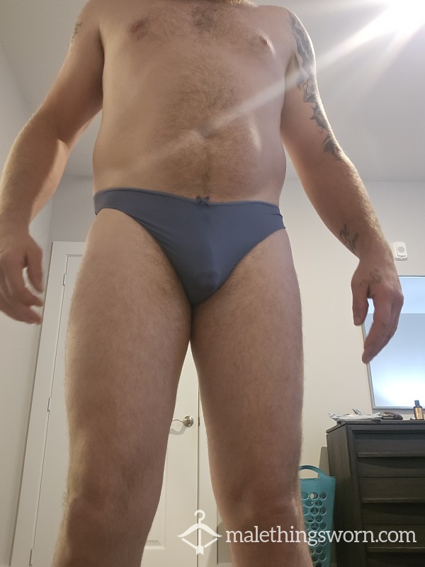 Blue Micro Thong