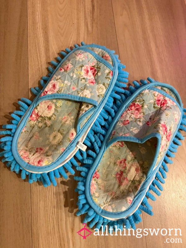BLUE MOP SLIPPERS 🧼🫧
