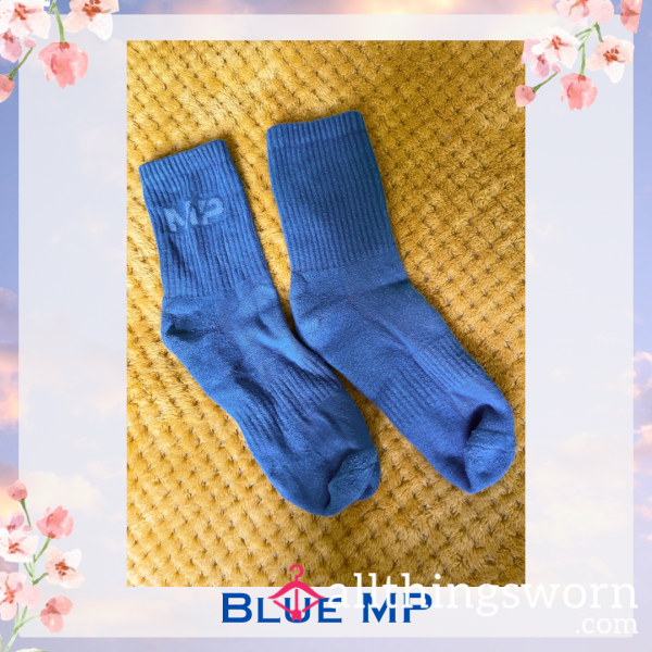 Blue MP Socks 🚙 2 Day Wear + 1 Workout Included - £15 😈 Longer Wears And International Shipping Available 🌍