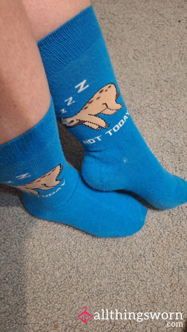 Blue Novelty Socks Custom Wear