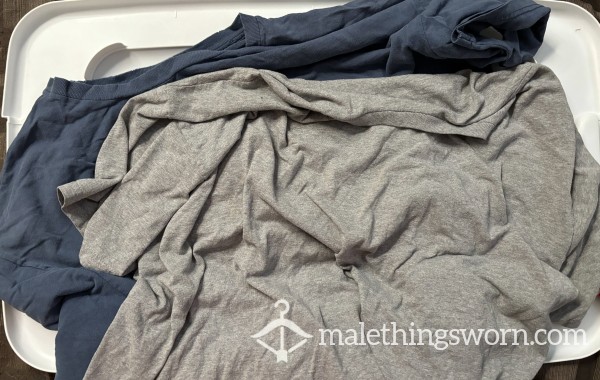 Blue Or Grey Hanes T Shirt 2XL