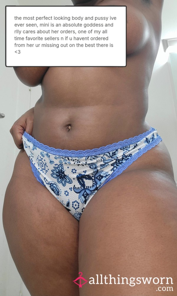 Blue Paisly Panties 💦