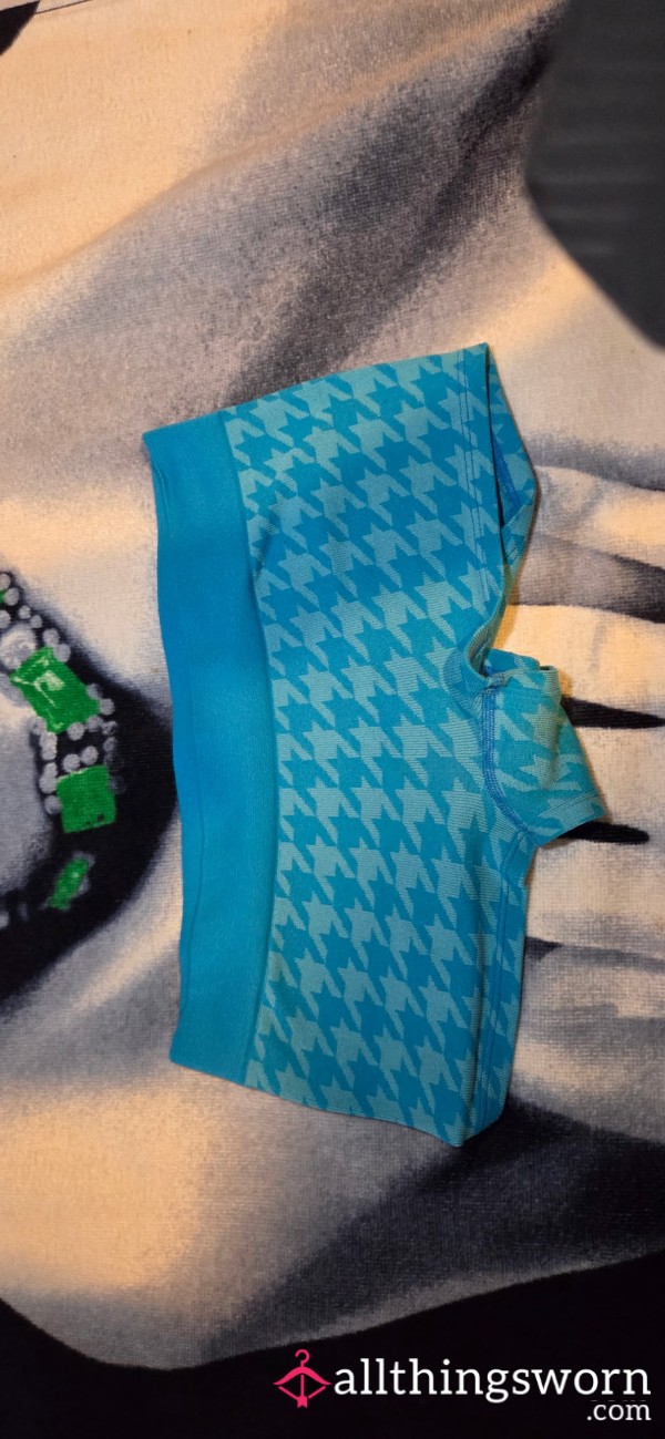 Blue Patterned Boy Short Panties