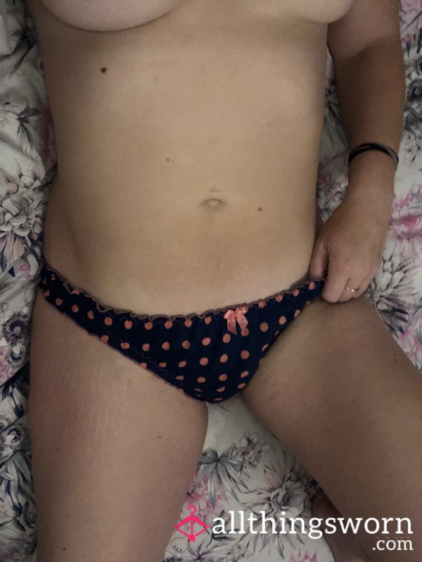Ruffly Blue & Pink Spotty Panties