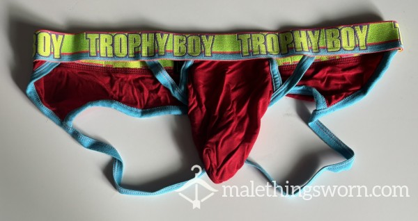 Red Andrew Christian Jock Brief Size XL (35-38 In / 89-96 Cm)