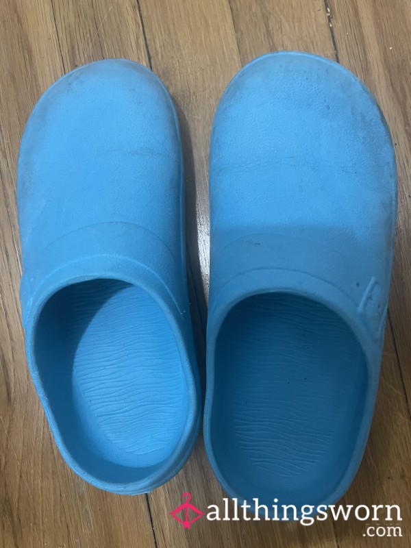Blue Plastic Shoes