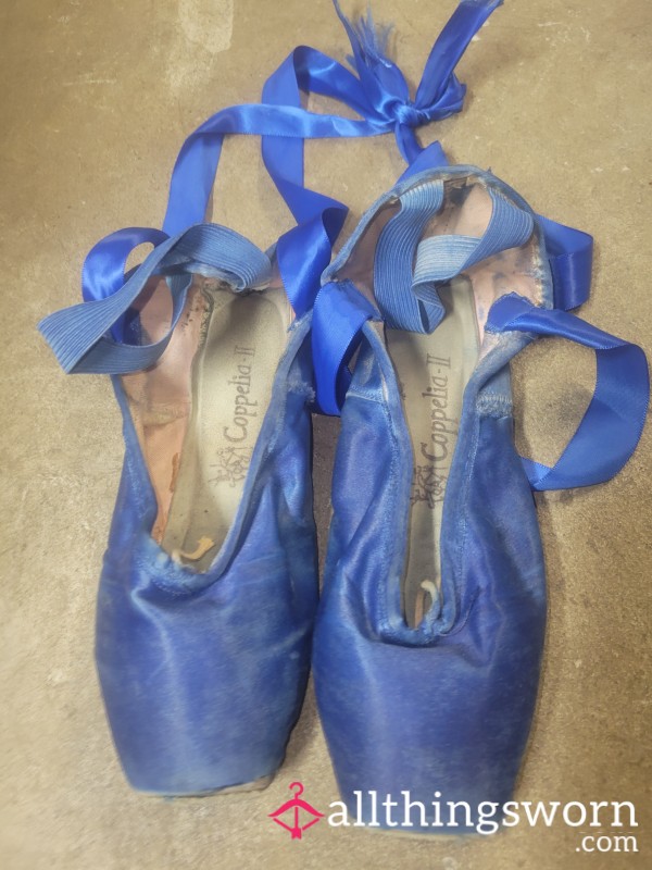 Blue Pointe Shoes - Coppelia II - Size 42 - Pink Interior - 24 Years Old