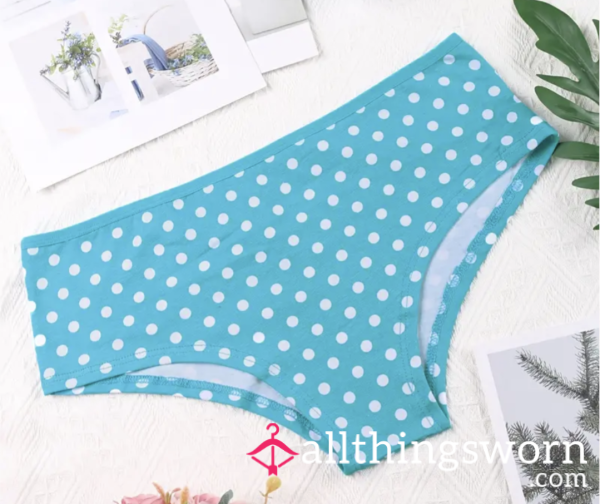 Blue Polka Dot Panties