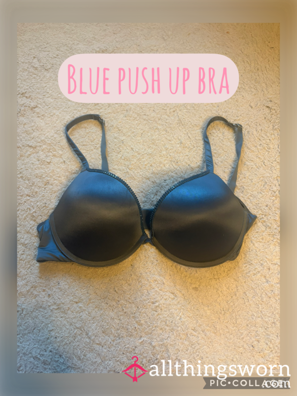 Blue Push Up Bra