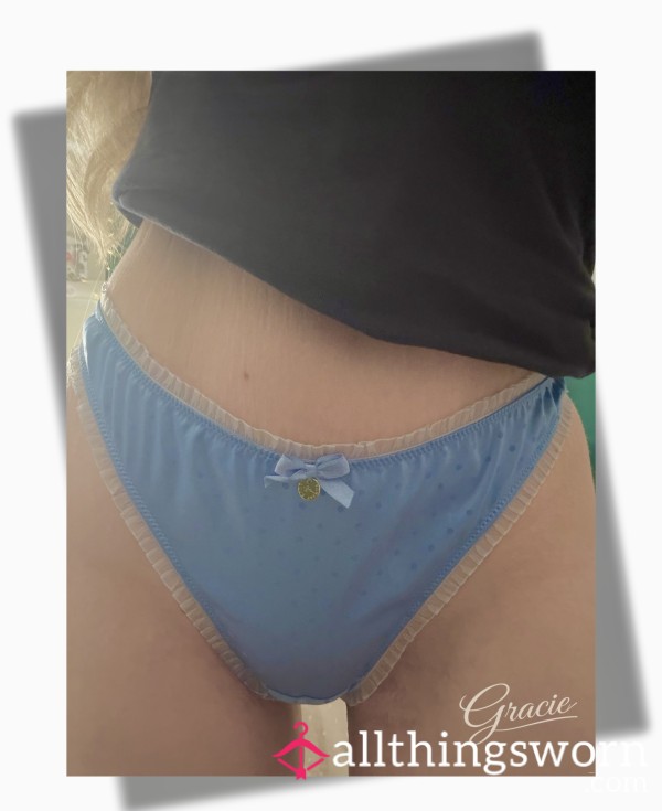Blue Satin Thong - Boux Avenue ✨ Seductive Elegance