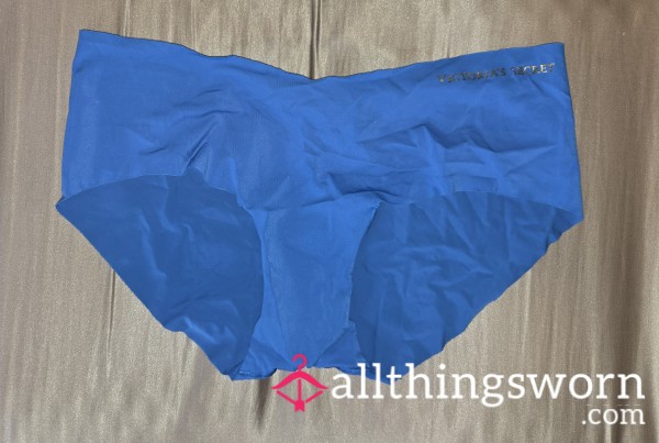 Blue Seamless No Show Cheeky