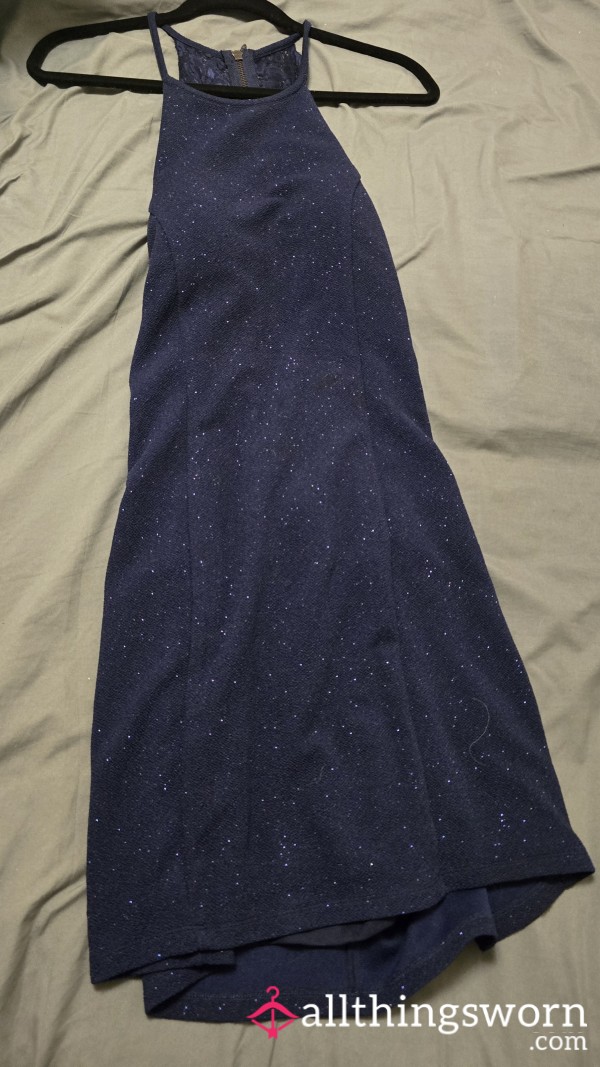Blue S**y Halter Clubbing Dress