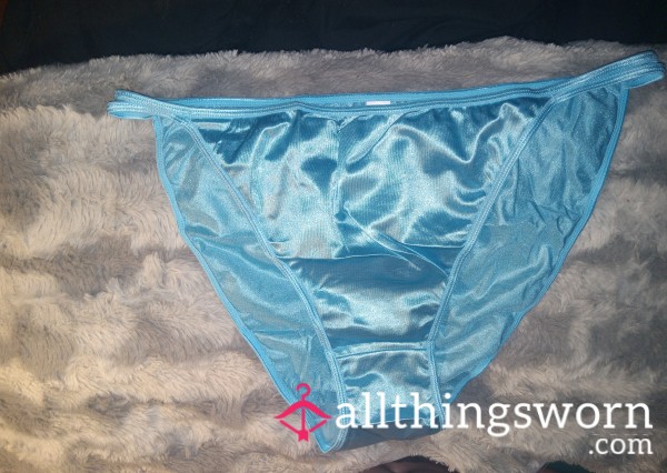 Blue S**y Satin Panties