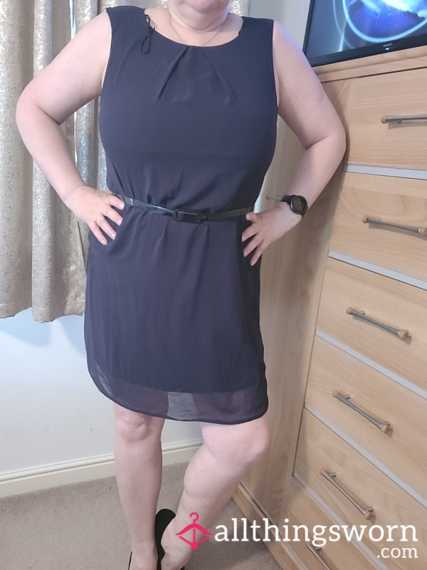 Blue Shiffon Dress