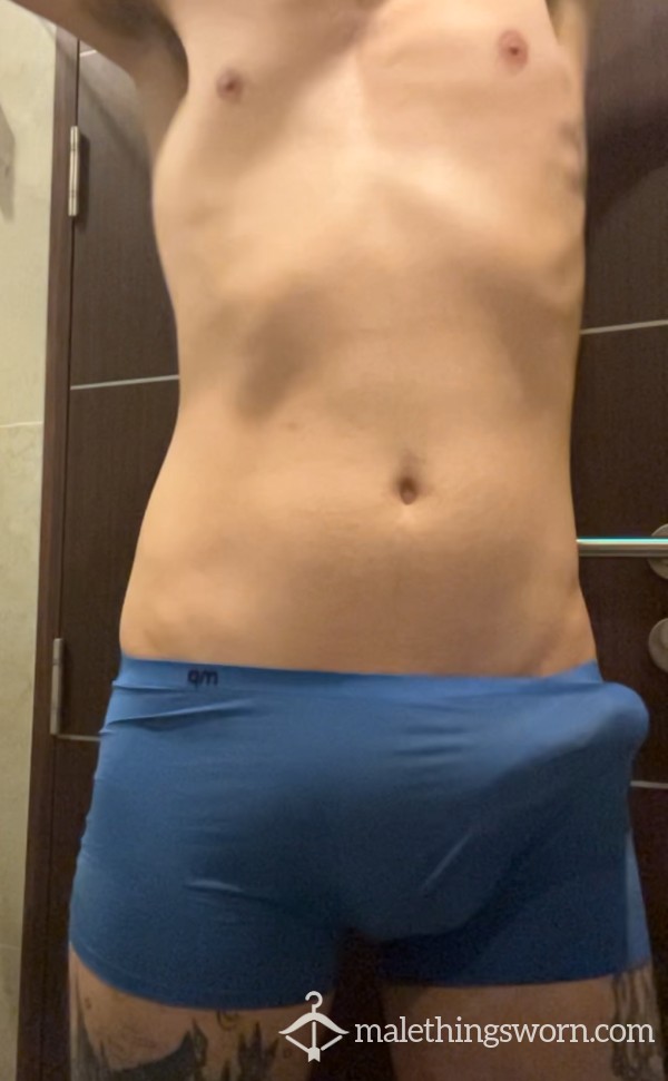 Blue Silky Trunks Boxers