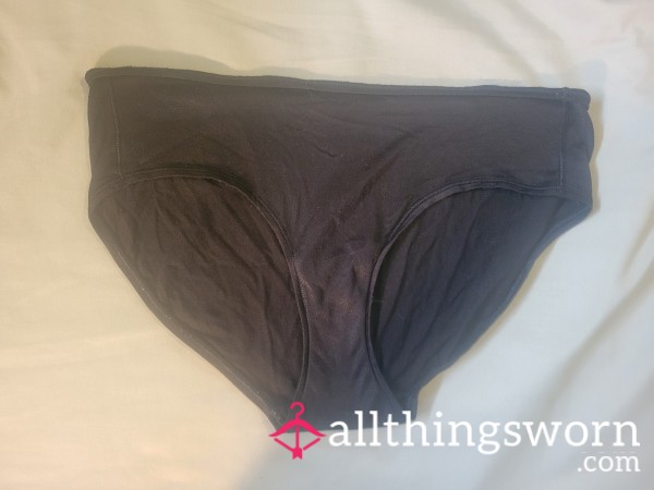Silver Or Black Angels Silky Hip Huggers - Victoria's Secret - Size Large