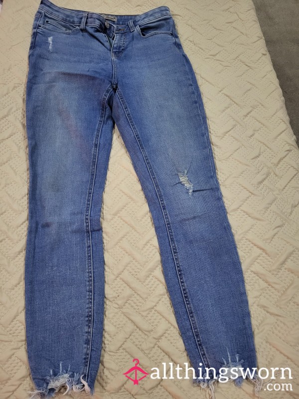Blue Skinny Jeans- From My Booty To Your Keen Hands