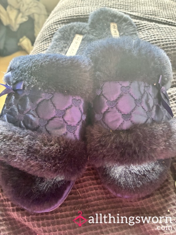 Blue Slip On Slippers - Well Worn