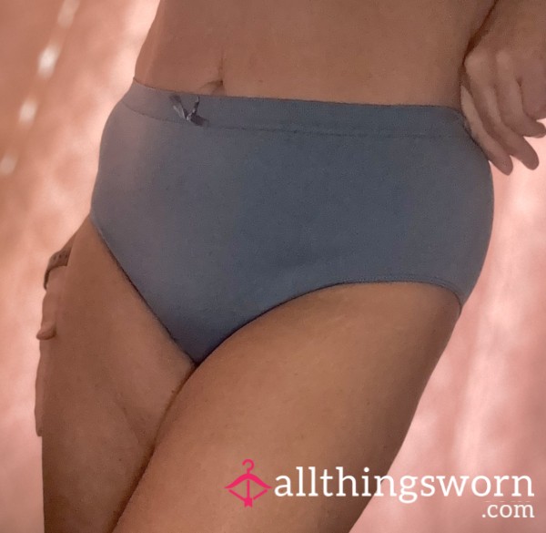 Blue Soft & Stretchy High-Waist Panties 💙