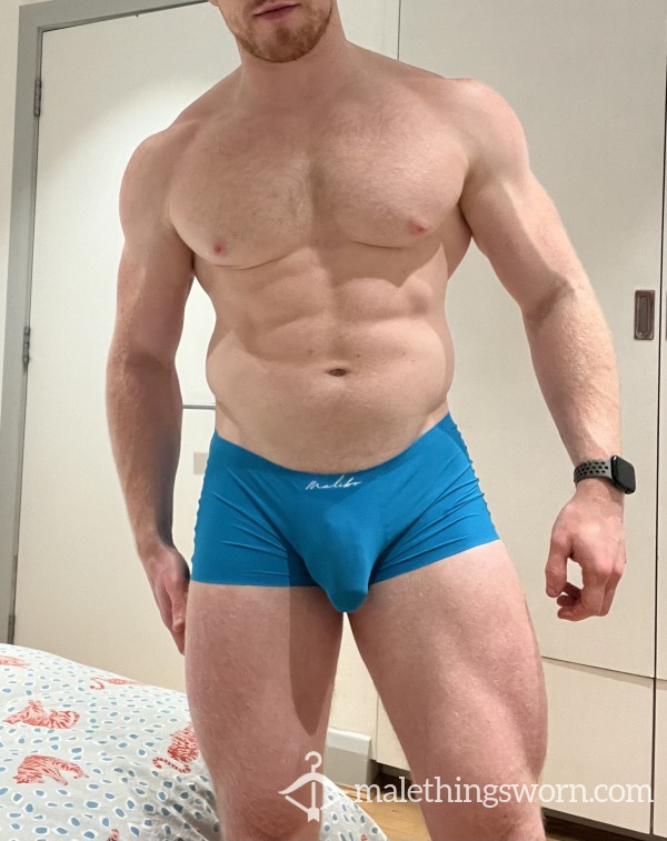 Blue Spandex Boxers - Very Well Worn