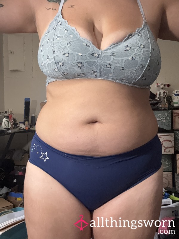 Blue Spandex Panties