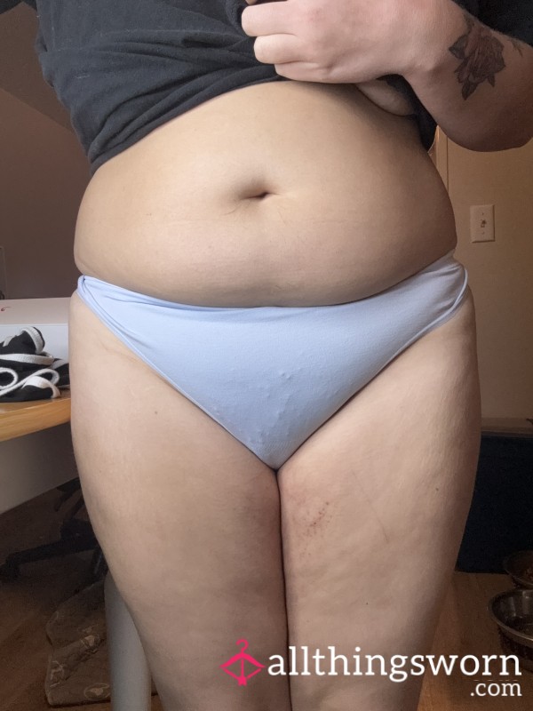 Blue Spandex Thong #22