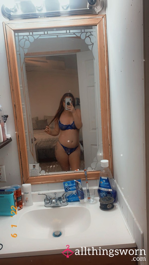 Blue Sparkling Lingerie!
