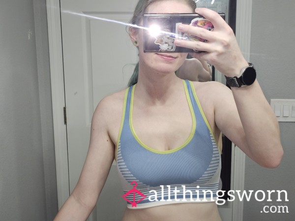 Blue Sports Bra
