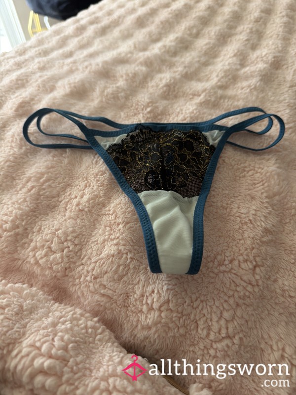 💙 Blue Strappy Cotton Thong 💙 SALE $13