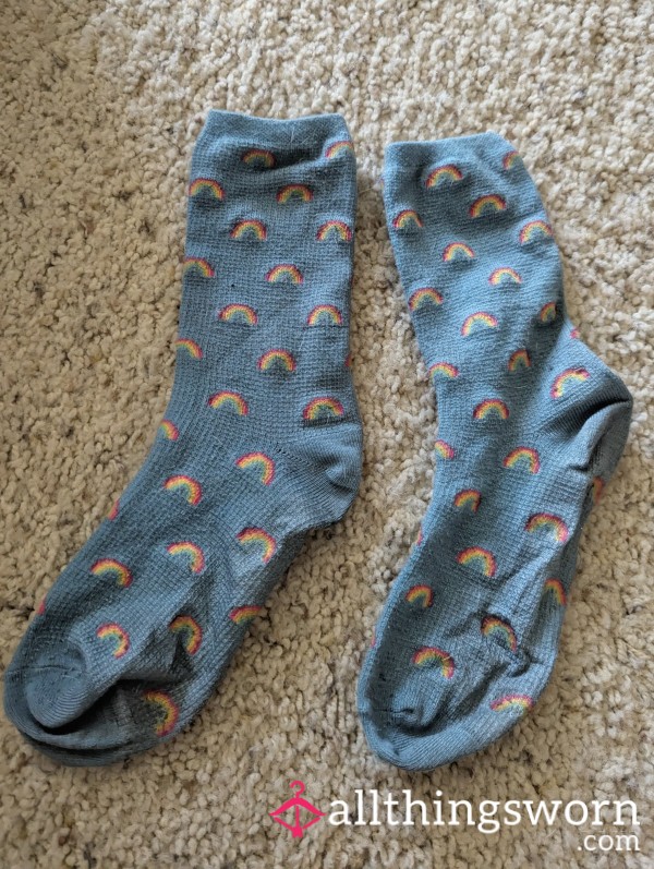 Blue Sweaty Socks Worn To Festival For 2 Days, Vacuum Sealed