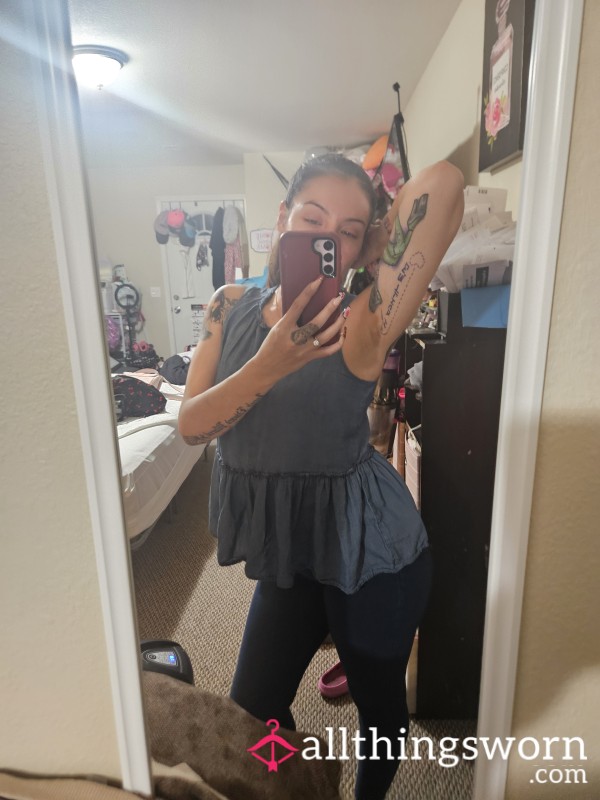 Blue Tank Top - Smell Cherry's Armpits